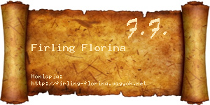 Firling Florina névjegykártya